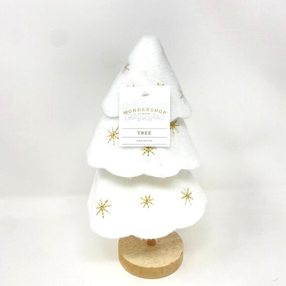 Target 12" Christmas Three Layered Round Felt Tree Decor White - Wondershop™ - Picture 2 of 7